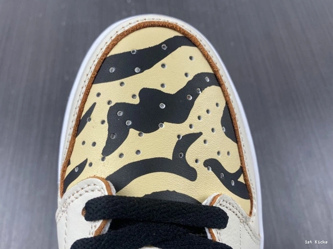1st Kicks Shoes DH6932-100 1 Tiger Low OG the Air Year of Jordan 0707